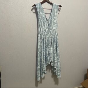 Urban Outfitters Blue Floral High Low Dress